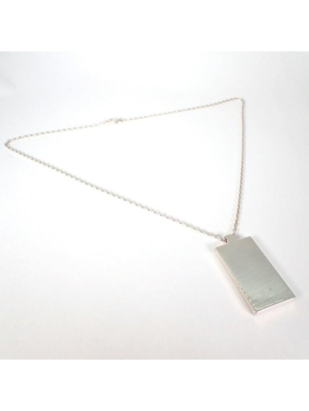 Gucci 925 Logo Plate Necklace - Picture 3 of 10